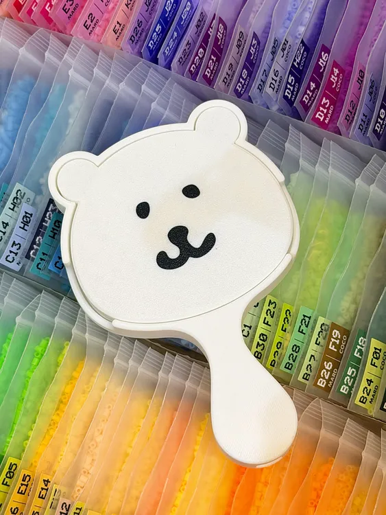 新款可爱自嘲熊拼豆豆铲学生diy不卡豆三合一丝滑拼豆豆铲工具