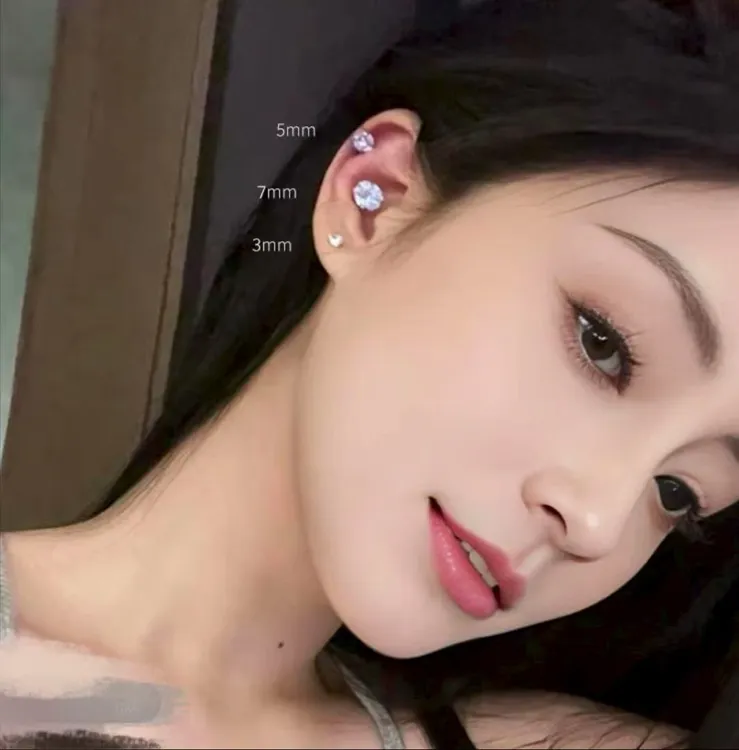 【爆闪耳钉】高级感时尚百搭耳钉耳骨钉小巧精致