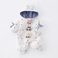 春秋通用爬服可爱保暖婴儿哈衣卡通宝宝秋季幼儿
