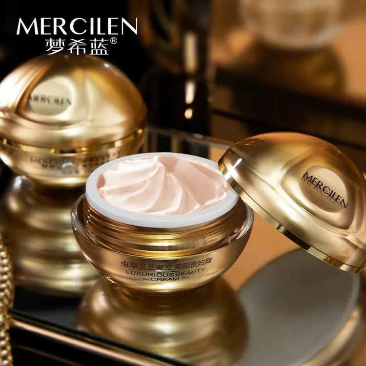 【虫草灵芝】梦希蓝清爽贵妇膏遮瑕提亮肤色防水防汗不脱妆保湿紧致