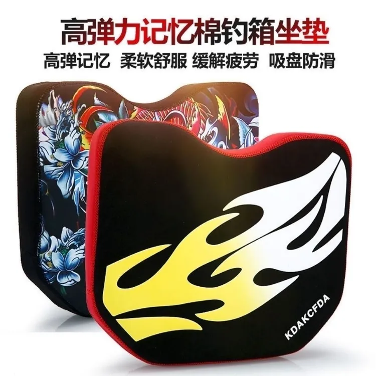 加厚中号工艺钓鱼坐垫钓箱渔具坐垫通用款防水透气带吸盘耐用牢固