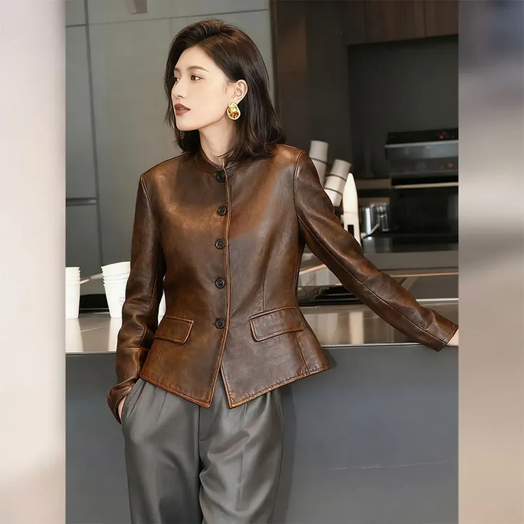 酷飒风气质高级感小香风皮衣夹克外套女2025秋季新款今年流行爆款