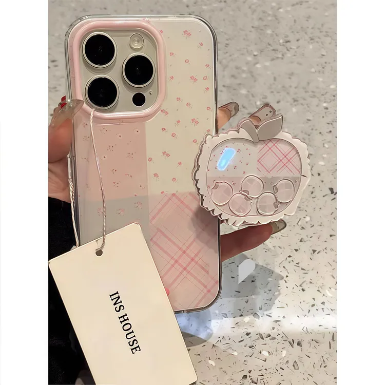 拼接碎花苹果适用iPhone16Promax手机壳13保护套15大孔14新款12