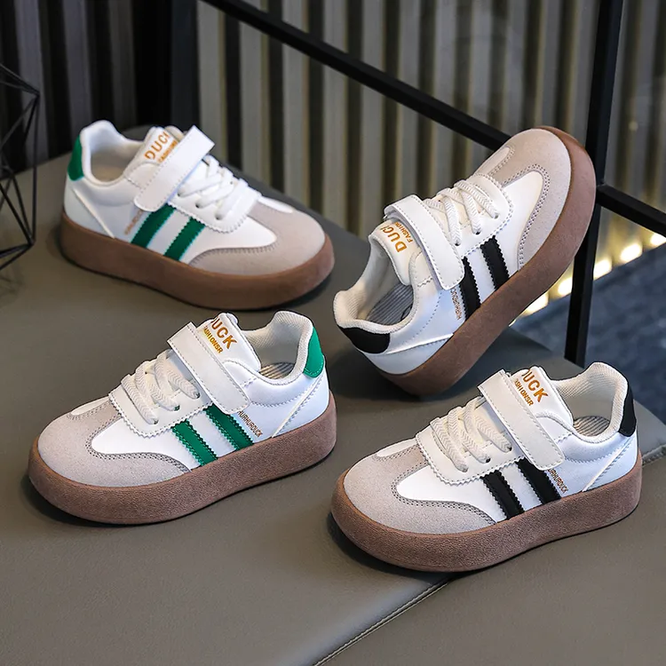 儿童运动德训鞋小白鞋女童鞋子透气德训鞋宝宝休闲童鞋大男孩潮流