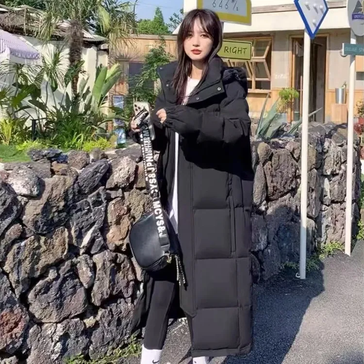 中戏同款男女通穿长款过膝宽松艺考加厚外套百搭韩版气质秋冬