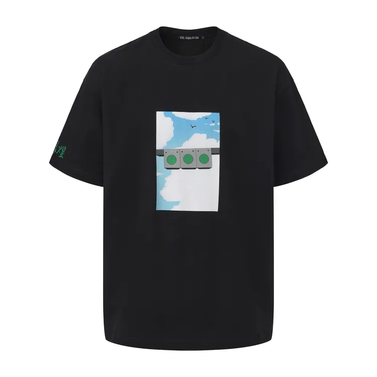 EUL一路绿灯手绘短T