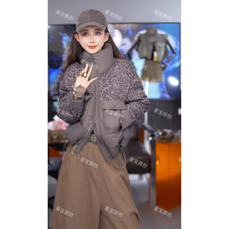 【星宝专属】加厚宽松型翻领保暖宽松棉衣棉服秋冬冬季女士外套