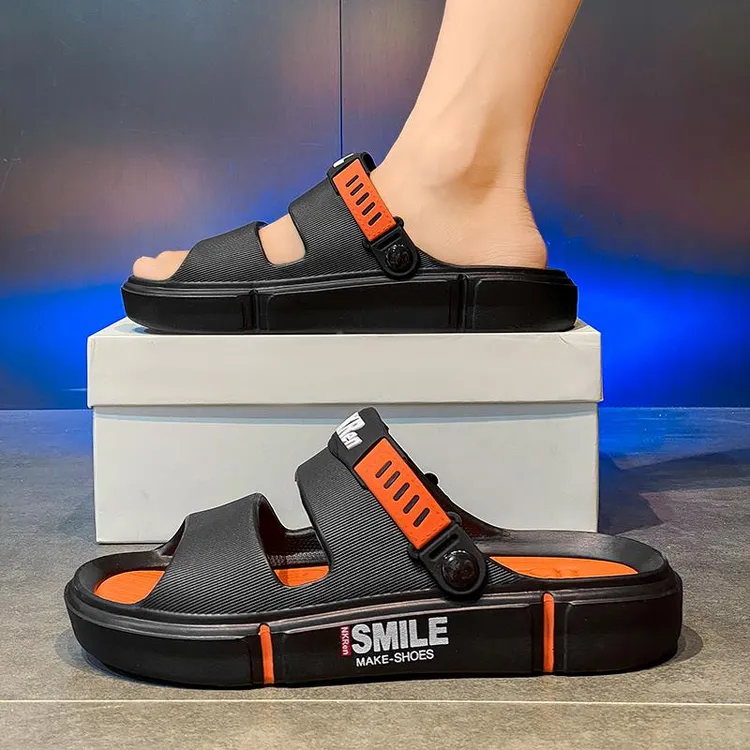 一字拖男夏季外穿软底防滑运动拖鞋男士外出休闲开车两用沙滩凉鞋