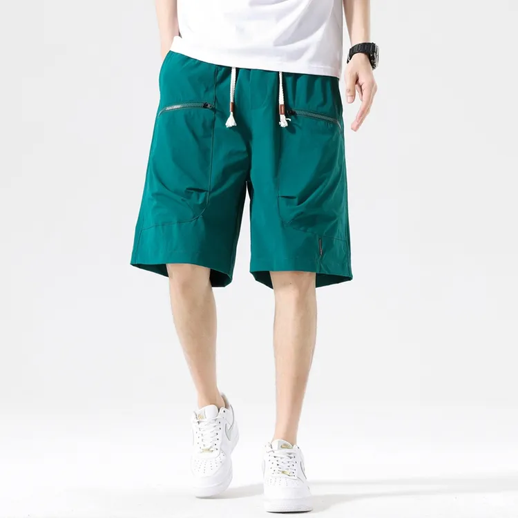 短裤吸汗薄款夏季短裤宽松男士简约日系时尚潮流百搭休闲大码短裤