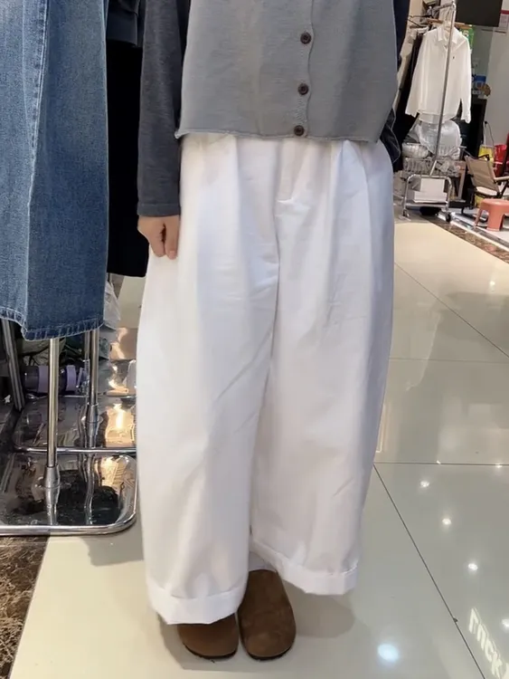 2025早秋新款高腰显瘦大码阔腿百搭哈伦休闲裤