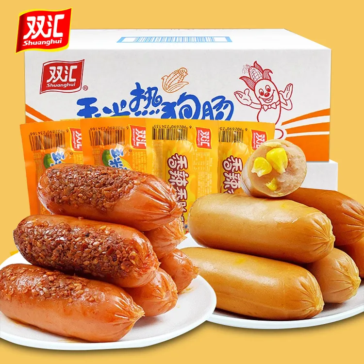 双汇玉米肠香辣香脆肠玉米热狗脆皮肠香肠零食小吃开袋即食火腿肠