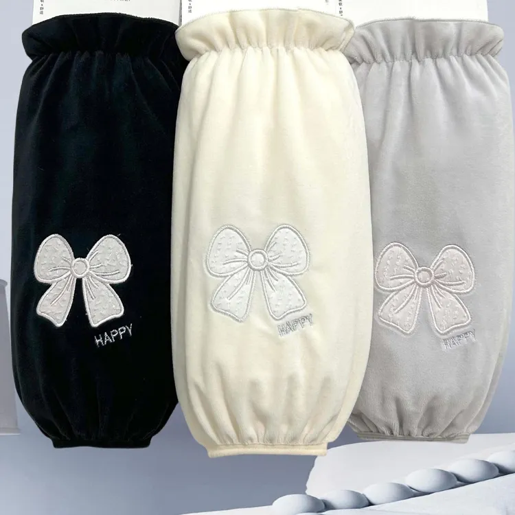 加宽加大羽绒服袖套女秋冬季办公室防脏套袖学生上班防污套袖