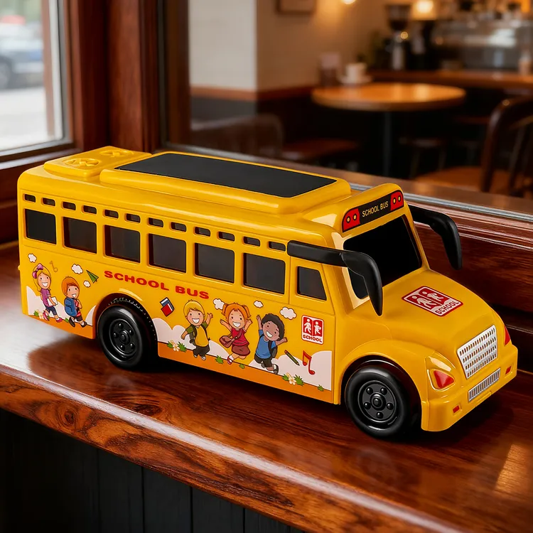 儿童校车玩具仿真巴士公交车模型大号校车惯性汽车男孩宝宝2-3岁4