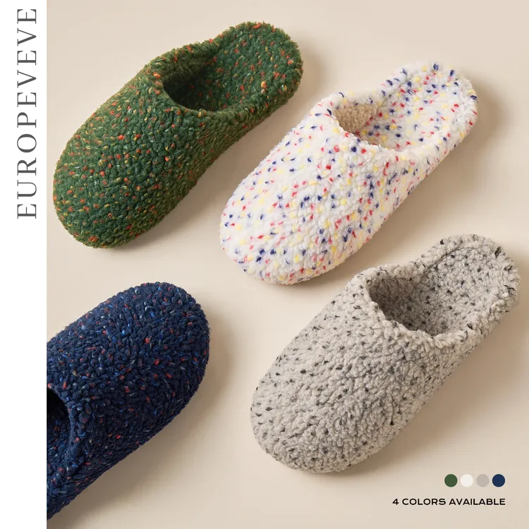 羊羔绒厚底棉拖鞋女秋冬天居家用学生情侣室内防滑毛绒保暖棉拖鞋