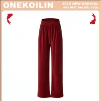 OneKoilin“油画裤”氛围感花瓣系列高品质雪尼尔手工钉珠神裤 YHK