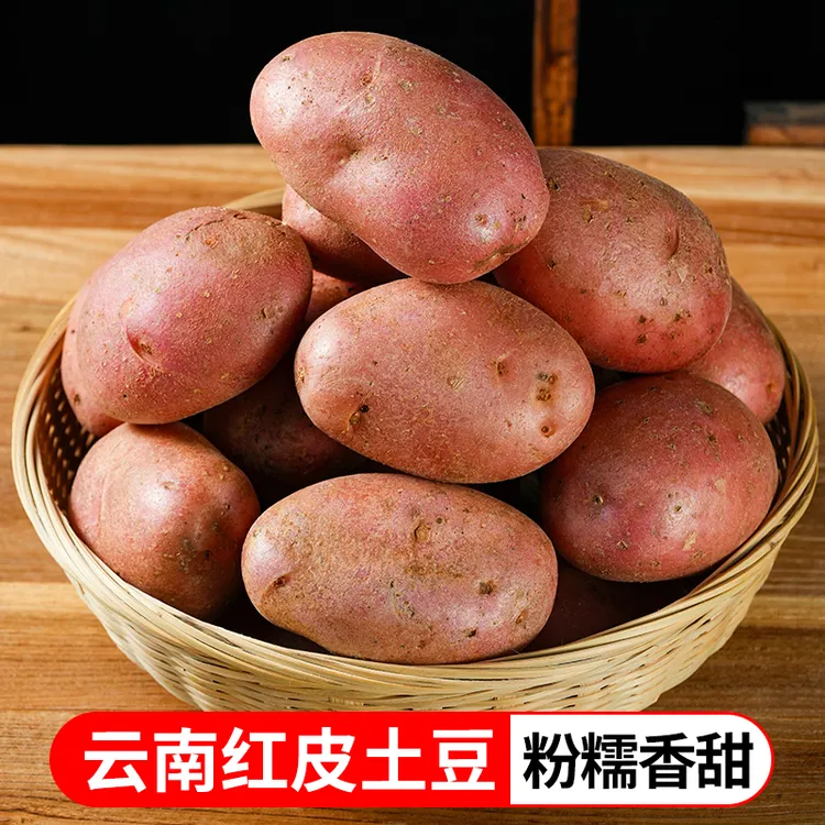云南高原新鲜红皮土豆3斤5斤软糯香甜TY