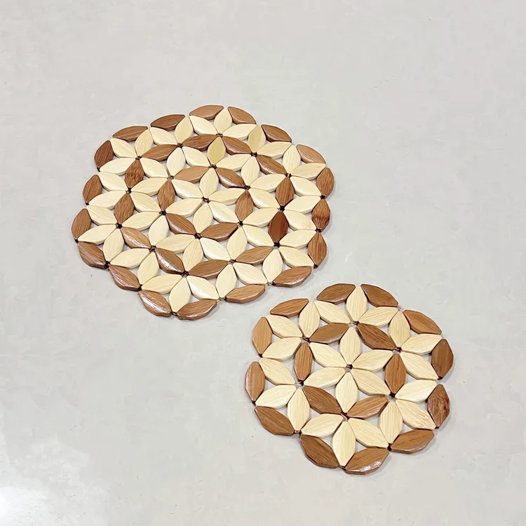 隔热垫楠竹餐垫砂锅垫耐高温防烫菜碗盘竹制桌垫子防烫耐热餐桌