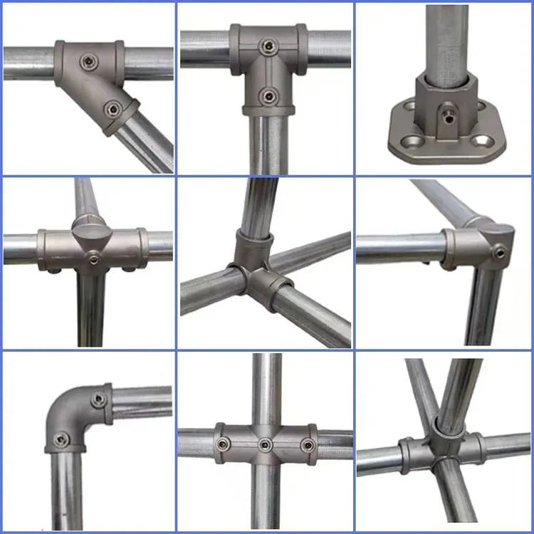 免焊连接件20/25/32mm铝合金钢管连接件自制衣架接头弯头三通底座