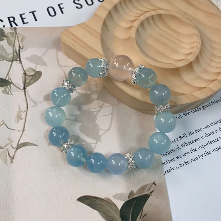 （拍3单）【海蓝凝粉】简约送礼女款时尚手串原创设计ZDYSJ00543