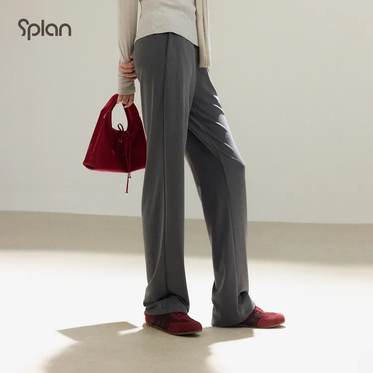 【早秋新品】SPLAN唤醒计划 柔软亲肤舒适垂感下装休闲长裤25834