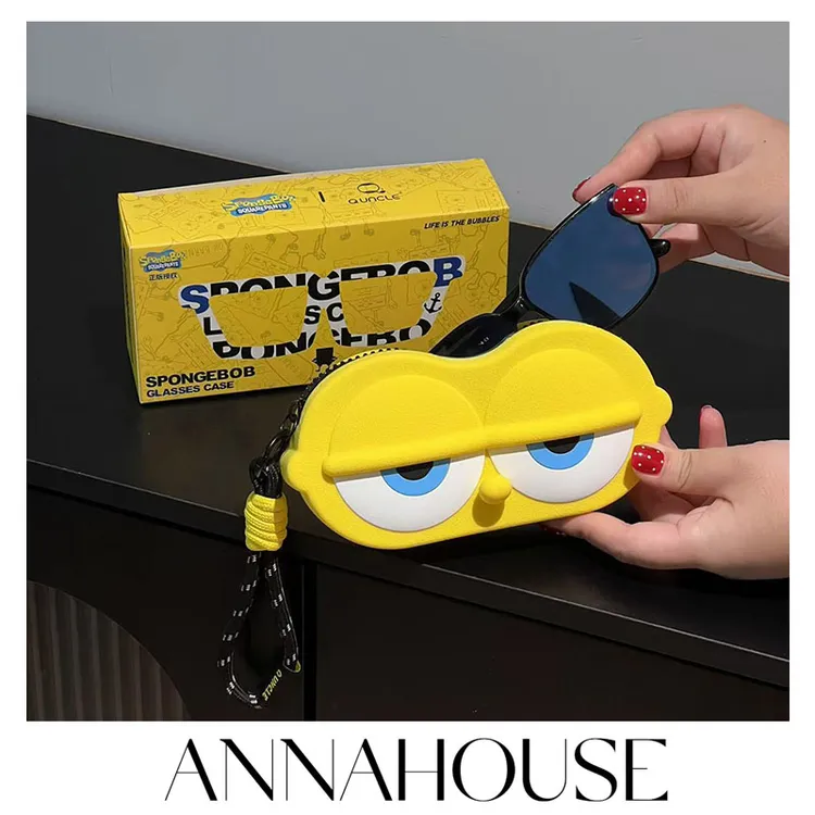 ANNAHOUSE海绵宝宝正版授权眼镜包2025新款可爱礼物零钱包收纳ZW