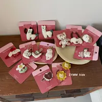 儿童发夹韩版可爱饰品宝宝碎发刘海边夹少女毛绒卡通配饰05