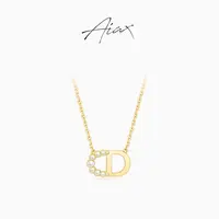 AIAX 流光风 经典时尚简约高级感爆款CD珠珠项链TSJ8584