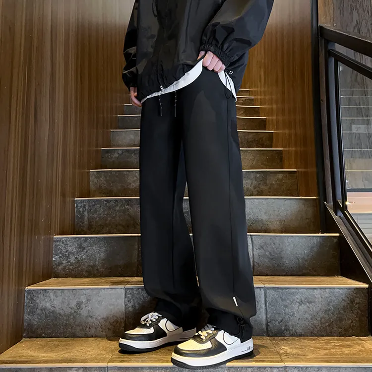 2025秋季新款防水冲锋裤男士直筒CleanFit宽松垂感男生防风休闲裤