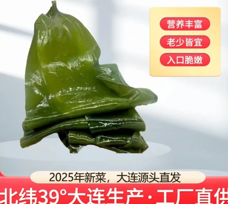 【2025年大连特产鲜嫩海带】盐渍整海带带箱五斤凉拌饭包炖炒菜煲汤