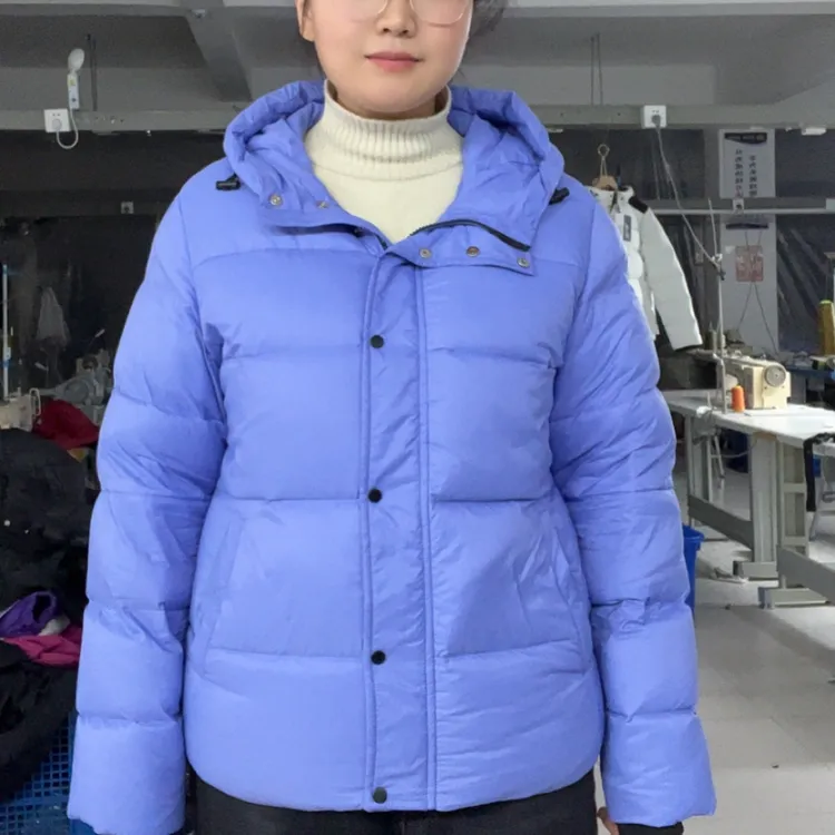 桃姐家女加厚羽绒短款外套新款连帽时尚001