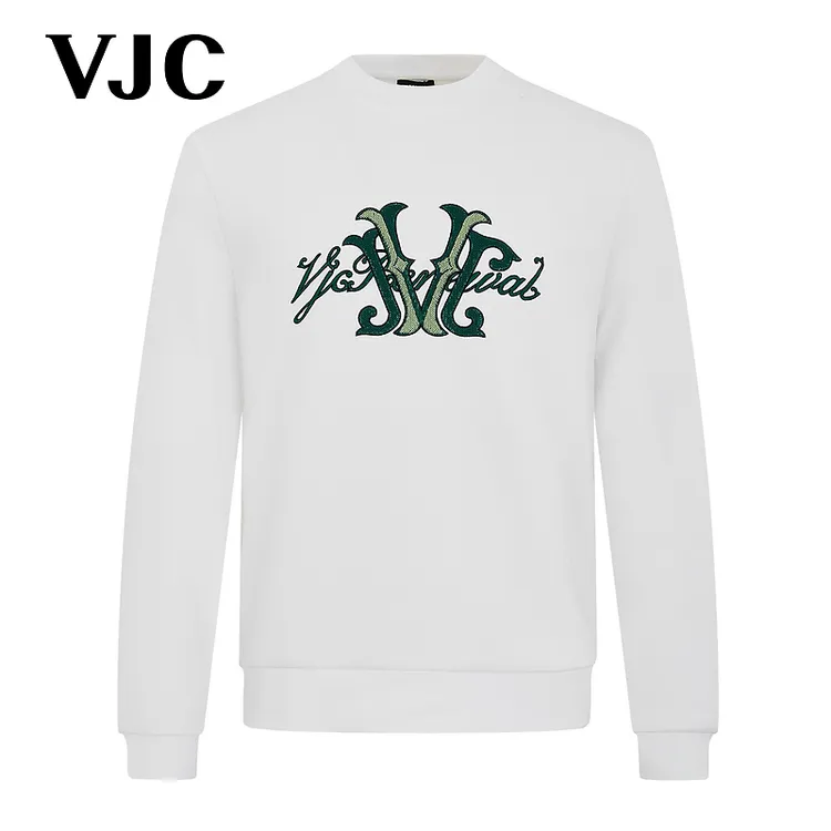 威杰思（VJC）2025秋季新款男装时尚印花长袖卫衣通勤百搭B24CE1276