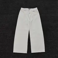 【MX磨毛加厚直筒白牛】冬季新款男磨毛加厚棉感微弹纯色牛仔裤长裤