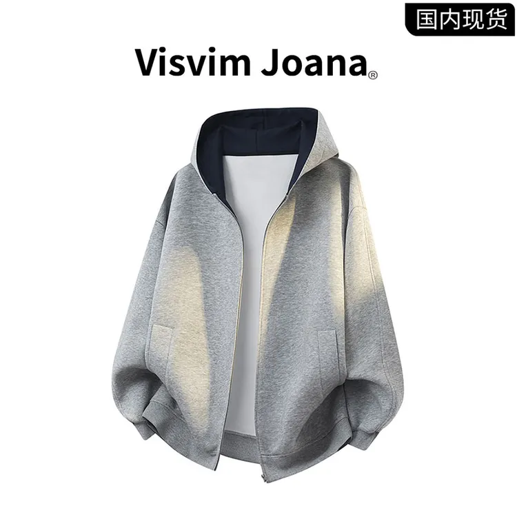 【品牌现货撤柜】VISVIM JOANA春秋新款撞色连帽卫衣男士情侣外套