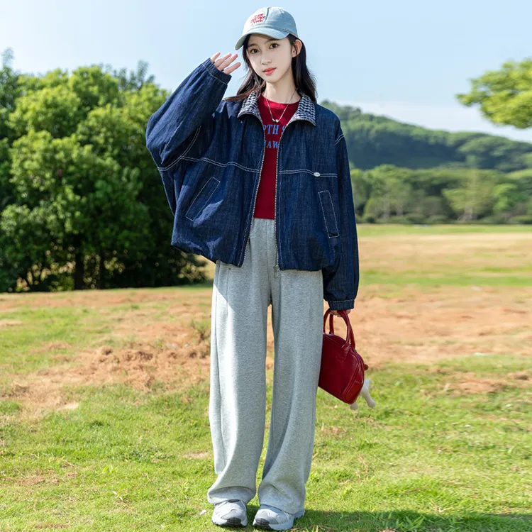 女童牛仔外套春秋款2025新款女孩儿童洋气秋装女大童早秋时髦上衣