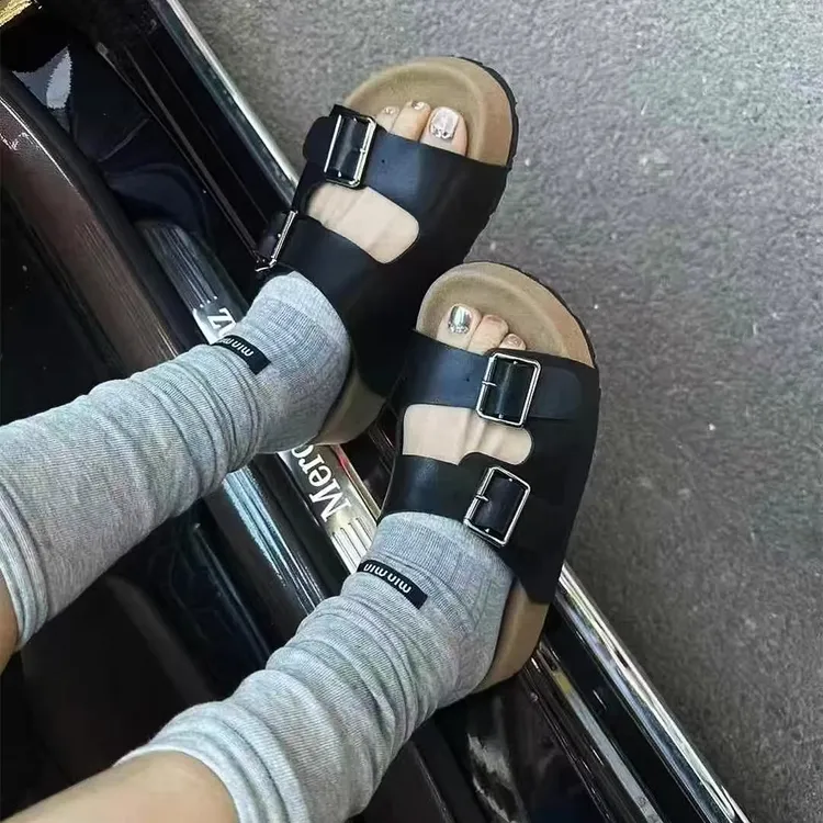 陈太太同款夏季新款松糕厚底增高凉拖女外穿时尚百搭休闲露趾拖鞋