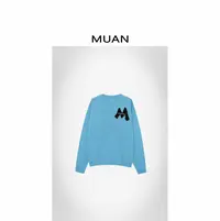 木岸MUAN：《飞轮海毛衣》定制320克100羊毛宽松毛衣女D-ZZ-25010