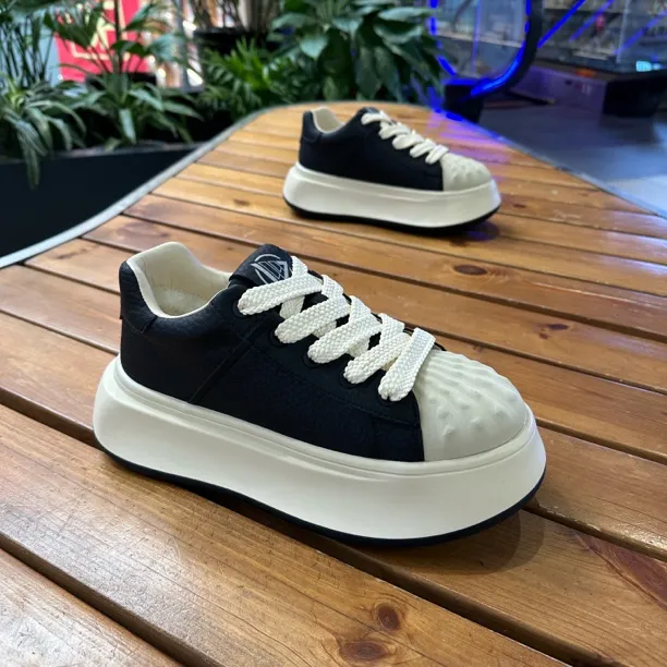 板鞋97-22运动休闲鞋增高秋季休闲板鞋春秋系带运动风