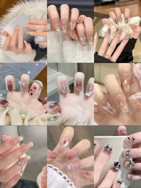 私人定制纯手工轻奢穿戴甲精致高货拆美甲美甲团购