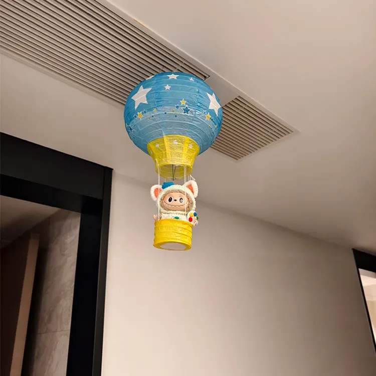 氛围感家居好物！热气球挂件公仔玩偶收纳展示架客厅装饰摆件挂饰