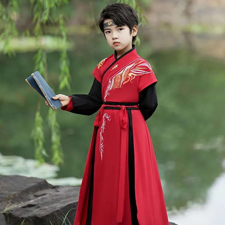 男童汉服中国风汉服儿童男新款春夏季薄款幼儿园唐装儿童古风服装