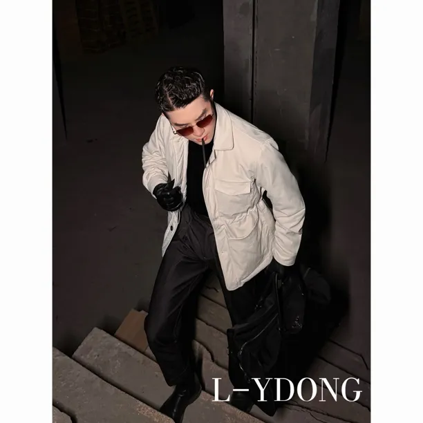 L-YDONG【游猎先生】老钱风轻奢英伦休闲冬季棉服猎装西装GD8128