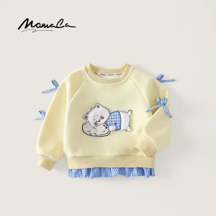 MOMOCO童装秋季新款女童潮流可爱卡通卫衣女宝77730232021