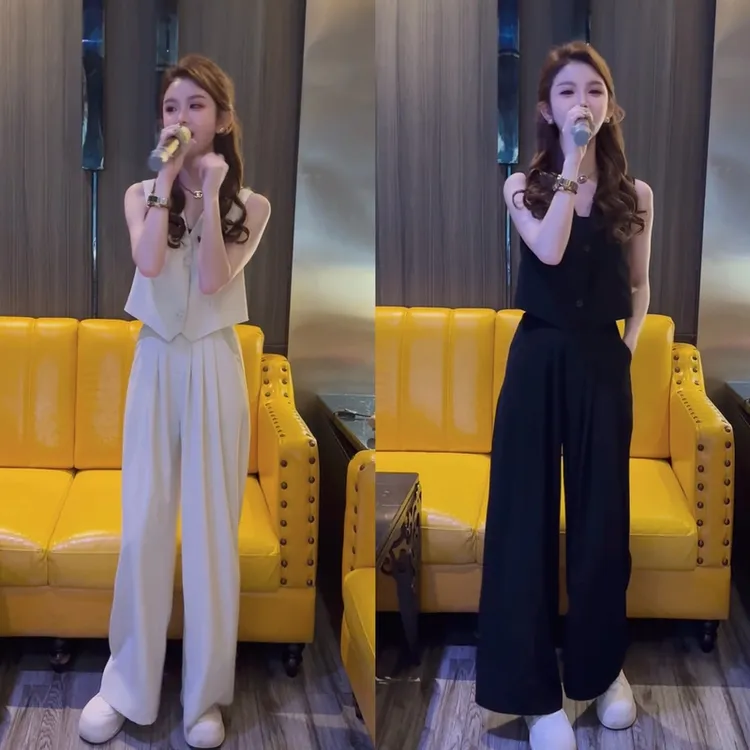 2025新款气质显瘦韩版干练通勤时尚套装两件套