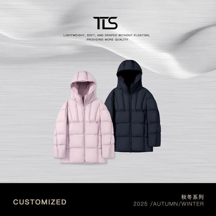 TT【小南瓜】90白鹅绒极简独家轻奢软糯轻薄保暖连帽羽绒服Y5022