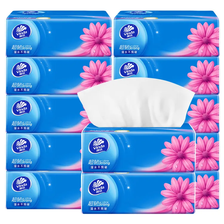维达超韧110抽6包抽纸大包可湿水餐巾纸