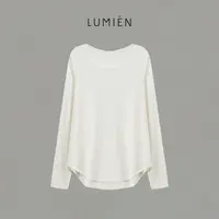 【LUMIEN 新品】“漫舞轻绒”莱赛尔羊毛混纺柔软圆领长袖T恤LX5ETT55