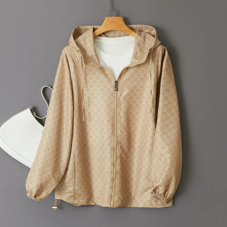 特！门店34&9！塔尖级！鼎织老花料/连帽休闲拉链夹克外套女 L71461