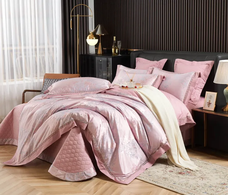 鑫惠-★床盖款★高精密贡缎提花四件套轻奢高档四季高端柔软舒适