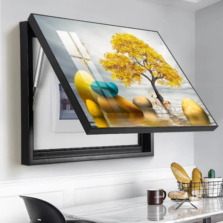 电表箱装饰画免打孔配电箱开关客厅挂画现代简约遮挡箱电闸箱壁画