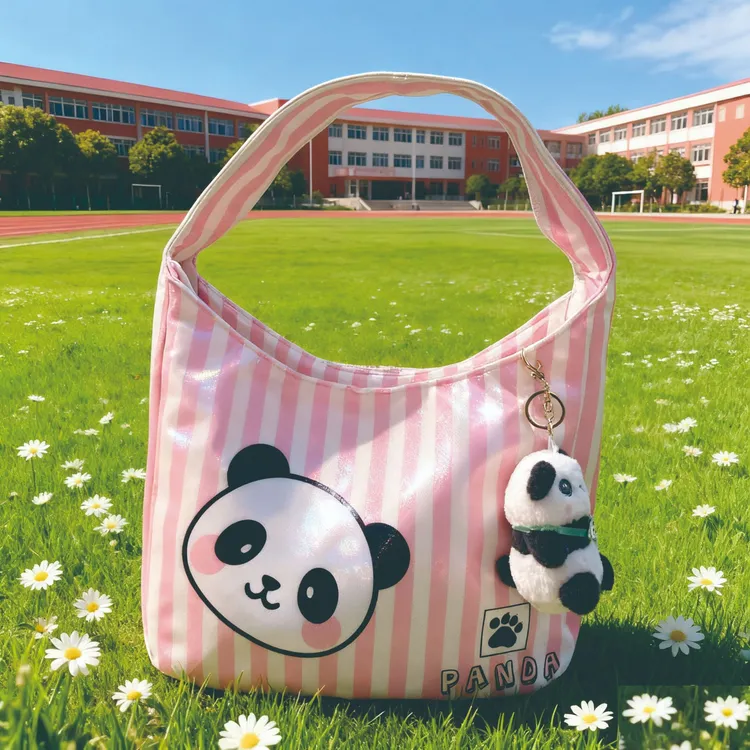 帆布包女单肩文艺简约大容量百搭学生小青新韩版日系背心包卡通